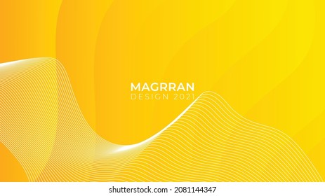 Abstract Yellow gradient shapes background for Poster, Banner, cover, print, promotion, sale. Modern minimal Background vector design template