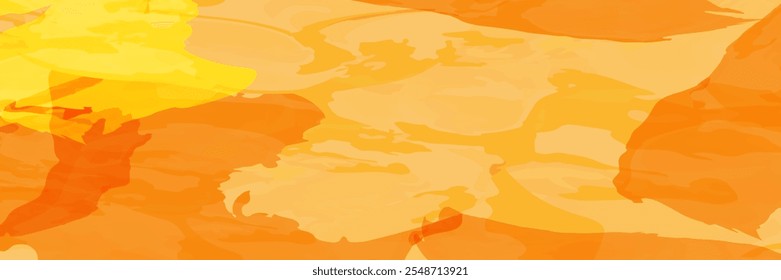 Fondo de Vector degradado amarillo Abstractas. Patrón de naranja cálido de otoño. Fondo de malla ligera. Onda futurista moderna. Fondo de pantalla de diseño dorado.