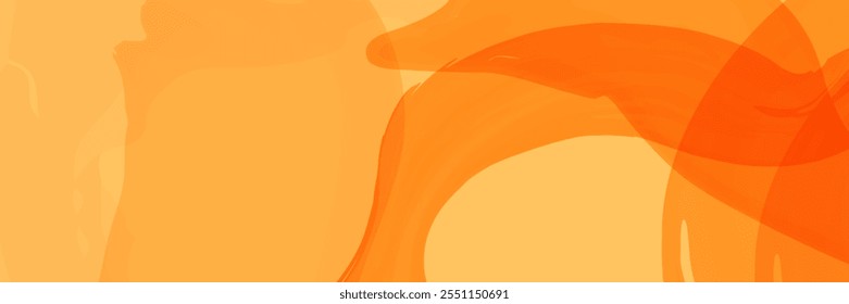 Fondo de Vector degradado amarillo Abstractas. Patrón de naranja cálido de otoño. Fondo de malla ligera. Onda futurista moderna. Fondo de pantalla de diseño dorado.