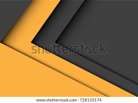 Abstract yellow gray arrow design modern futuristic background vector illustration.
