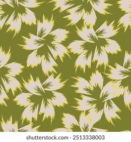 abstract yellow and gray blooming flower arrangement with black background vector illustration all-over textile design digital image