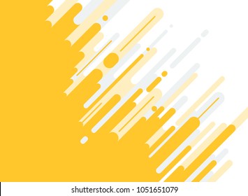 Abstract yellow and gray Rounded Lines dialognal Halftone Transition Background. Vector Illustration