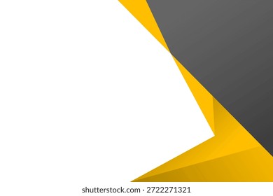 Abstrato Amarelo e cinza forma cor espaço de fundo para texto e mensagem para modelo, cartaz, design de panfleto. Ilustração vetorial