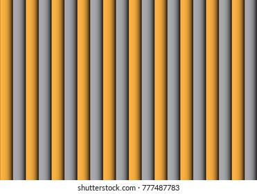 Abstract yellow gray shutter pattern background vector illustration.
