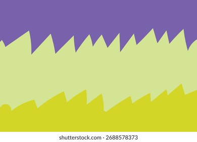 Abstract Yellow and Green Background Depicting Hills and Sky With Calm Feeling