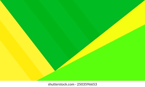 ABSTRACT YELLOW GREEN BACKGROUND ELEGANT FLAT COLORFUL DESIGN WITH GEOMETRIC SHAPES VECTOR TEMPLATE GOOD FOR MODERN WEBSITE, WALLPAPER, COVER DESIGN 