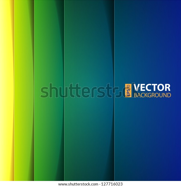 Abstract Yellow Green Blue Rectangle Shapes Stock Vector (Royalty Free ...