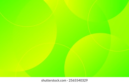 abstract yellow green circles background, gradient color background. templates for poster, card, banner, backdrop, brochure, cover, wallpaper, website. vector design