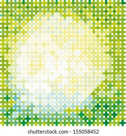 Abstract Yellow and Green Geometric Background