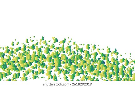 Cadre éclaboussures vert jaune Abstrait avec espace blanc
