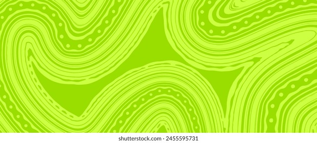 Abstractas fondo de Arte vectorial verde amarillo para póster, diseño interior, tarjeta de visita, invitación, volante, diseño de portada, Anuncio. Ilustración de textura de Vector contemporáneo. Fondo moderno de moda