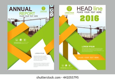 Abstract yellow green vector modern flyers brochure / annual report /design templates / Leaflet cover presentation abstract flat brochure background, layout in A4 size business mackup, education