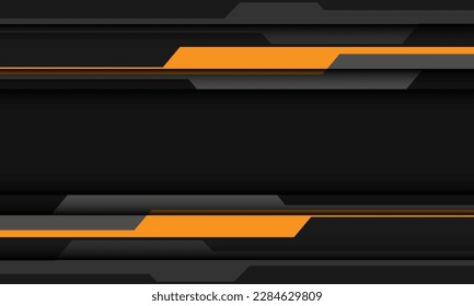Abstract yellow grey line cyber geometric banner futuristic technology design modern creative background vector illustration.