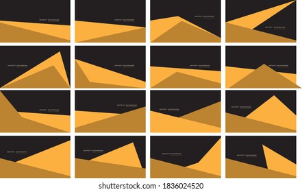Abstraktes, gelbes Grau mit einfachem Text auf unscharfem Hintergrund der Weltraumsammlung Design moderne, futuristische Vektorgrafik.