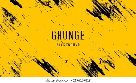 Resumen De Fondo De Grunge Amarillo Con Tectura Mínima De Rasca Negra