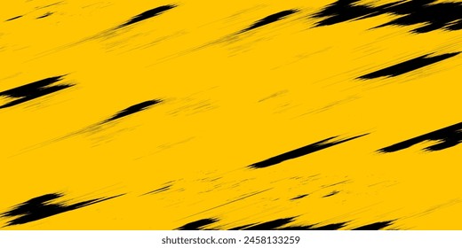Abstract Yellow Grunge Background With Minimal Black Scratch. Texture vector background