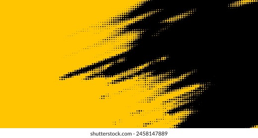 Abstract Yellow Grunge Background With Minimal Black Scratch. Texture vector background