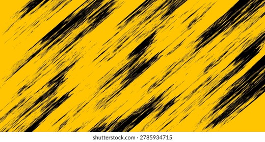 Abstract Yellow Grunge Background With Minimal Black Scratch Tecture. Vektor illustration
