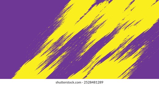 Abstract Yellow Grunge Background With Purple Scratch Texture