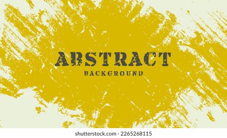 Abstract Yellow Grunge Frame Background Design Template