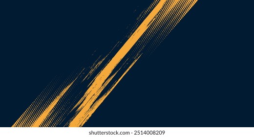 abstract yellow grunge on black background. vector ilustrator