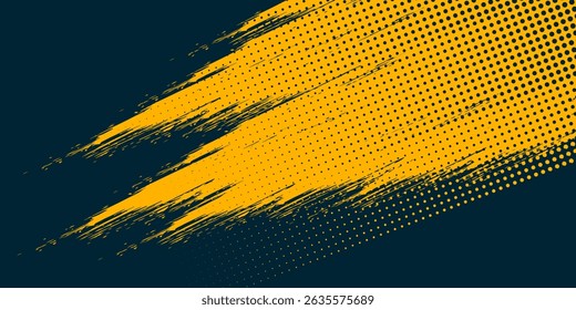 abstract yellow grunge on black background. eps 10
