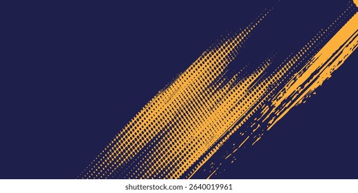 abstract yellow grunge on dark blue background modern arts grunge