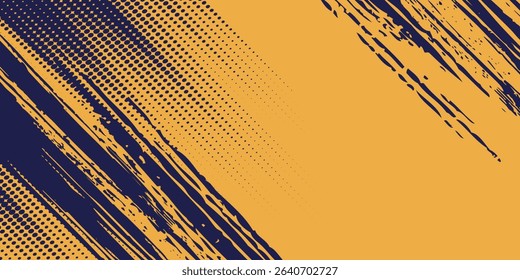 abstract yellow grunge on dark blue background
Vector modern optical pop art texture for posters, business modern grunge sport