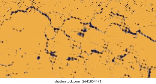 abstract yellow grunge on dark blue background Vector modern optical pop art texture for posters, business modern grunge sport