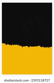 Abstract Yellow Grunge Scratch Flyer Template
