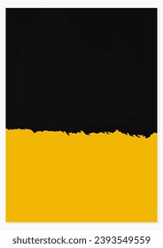Abstract Yellow Grunge Scratch Flyer Template
