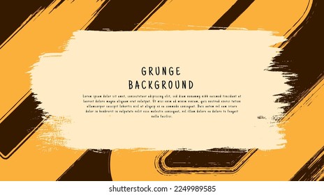 Abstract Yellow Grunge Texture In Brown Background Good To Use For Banner 