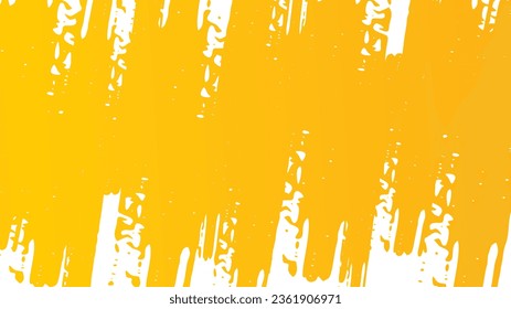 Abstract yellow grunge texture on white vector background for brochure flyer banner template design