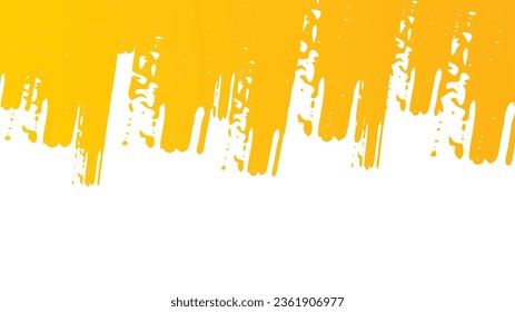 Resumen de la textura de grunge amarillo sobre el fondo del vector blanco para el diseño de la plantilla de pancarta del folleto