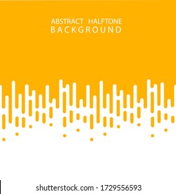 Abstract yellow Halftone Rounded Lines Halftone Transition. Vector Background. Abstract concept . Vector illusration EPS 10