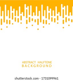 Abstract yellow Halftone Rounded Lines Halftone Transition. Vector Background. Abstract concept . Vector illusration EPS 10