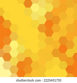 Abstract yellow hexagon background. polygonal style. vector geometric illustration.