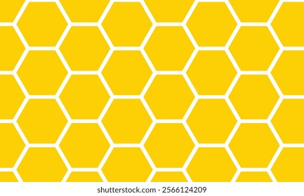 abstract yellow hexagon pattern suitable for background.