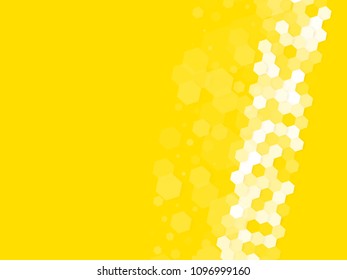 abstract yellow hexagonal background