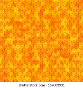 Abstract yellow honey square background
