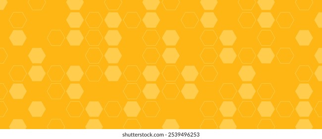 Abstractas diseño de fondo de panal amarillo. colmena con celdas de rejilla hexagonal sobre fondo amarillo