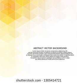 abstract yellow illustration.  vector background.  polygonal style. 