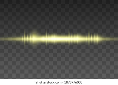 Abstract yellow isolated on black background. Vector illustration.the lighting effect.floodlight directional