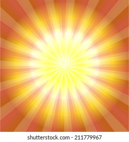 Abstract yellow laser light background vector