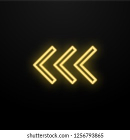 Abstract yellow light arrow speed direction on black design modern futuristic technology background vector.