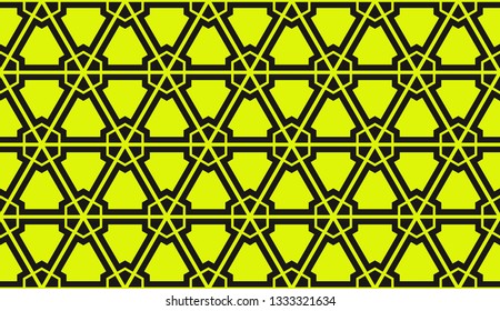 Abstract yellow light background.Vector seamless pattern