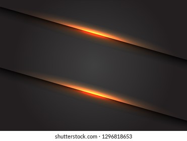 Abstract yellow light line slash on dark grey blank space design modern futuristic background vector illustration.