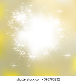 Abstract Yellow Lights.