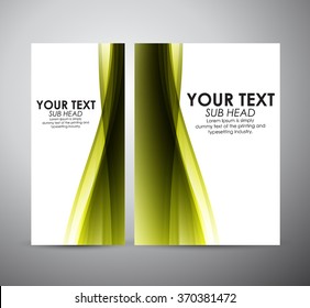 Abstract yellow line. Graphic resources design template. Vector illustration