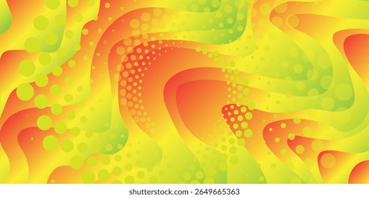 Abstract yellow lines texture like twists background. Trendy psychedelic retro style backdrop wave simple design art modern concept